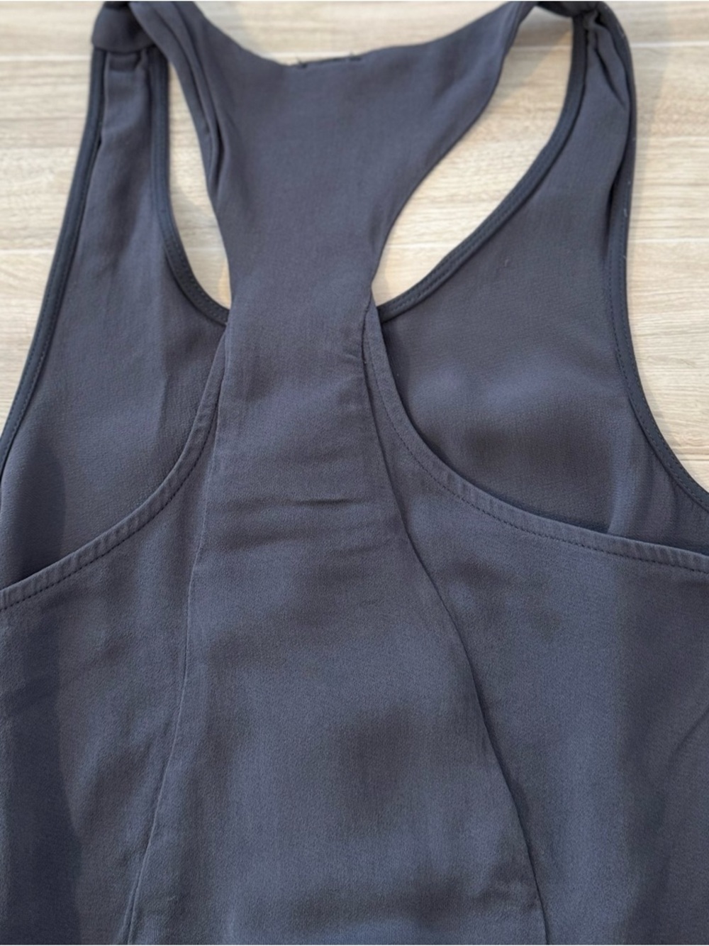 Free People Blue Gray Jumpsuit Sleeveless Button Front Tie Waist Boho Size XS - Picture 7 of 15